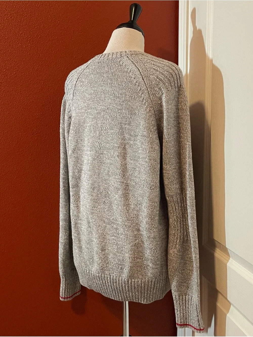 Icebreaker Merino Men’s Spire Crewe Heather Gray Wool Blend Crewneck Sweater‎